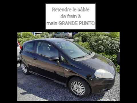 Tuto FIAT GRANDE PUNTO retendre le câble de frein à main.