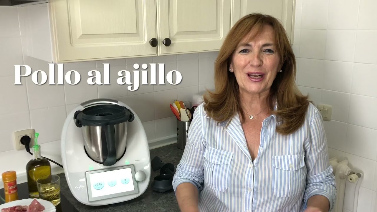 Pollo al ajillo con thermomix/Receta de Justa Molina