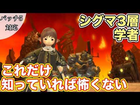 【FF14】オメガシグマ3層に学者(ヒーラー)で挑戦【これだけ知っていれば怖くないヒーラー編 2021年版】