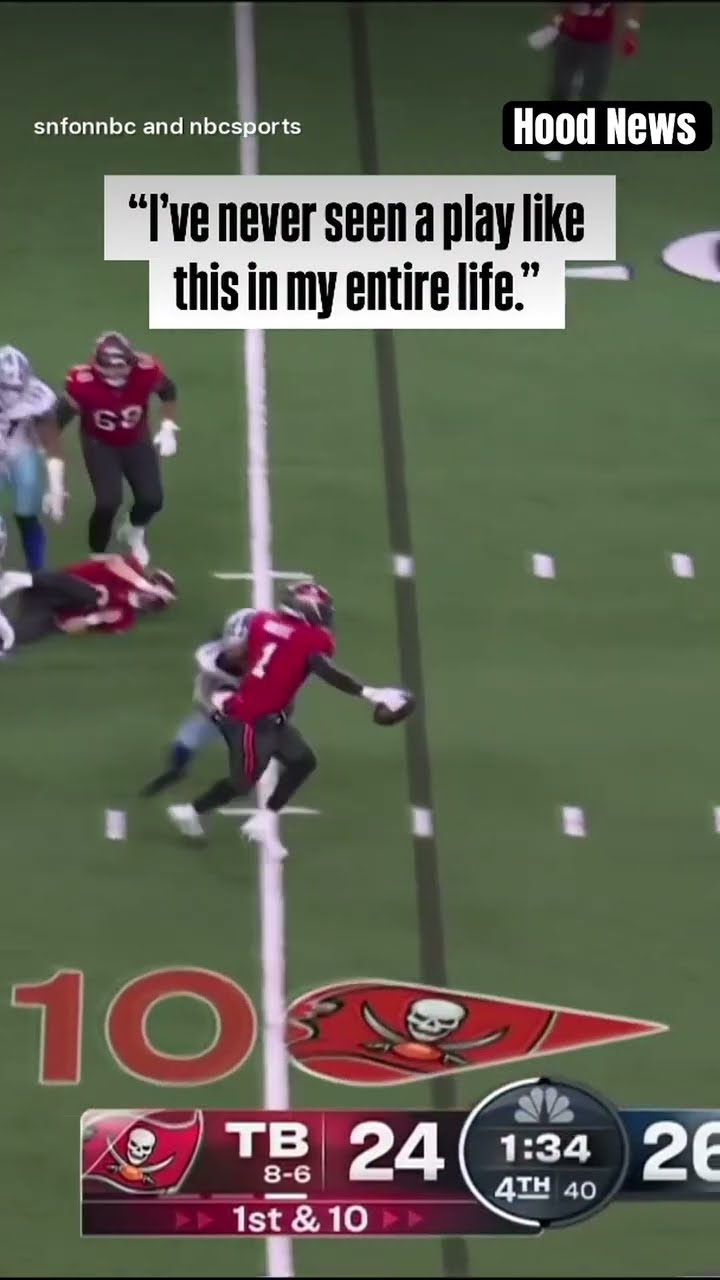 I’ve never seen a play like this #hoodnews #bakermayfield #buccaneers #cowboys #dallascowboys #omg