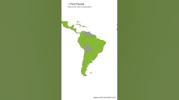 Choropleth map of the world #shorts