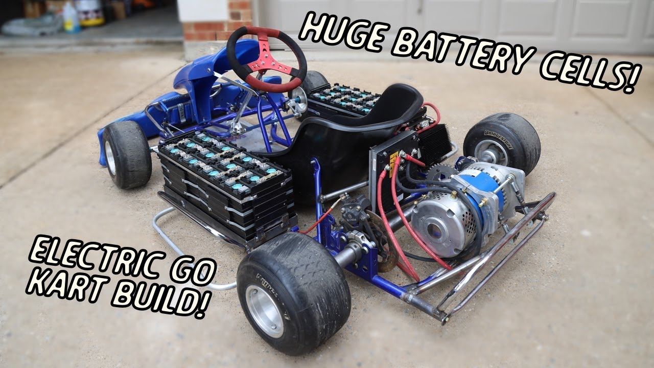 Electric Go Kart Build Part 2 Battery Cells And Motor Controller Install Youtube