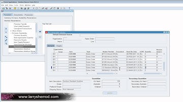 INV Oracle Inventory Inquiry, Oracle Applications Training