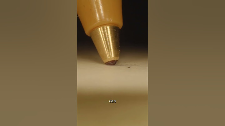 How does a ball point pen work?