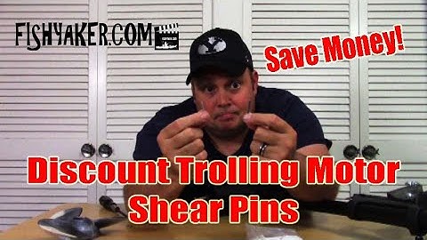 Trolling Motor Shear Pins - Save Money!: Fishing Tackle Tips