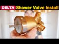 Delta Shower Valve Installation - PEX Install For Tub/Shower Combo