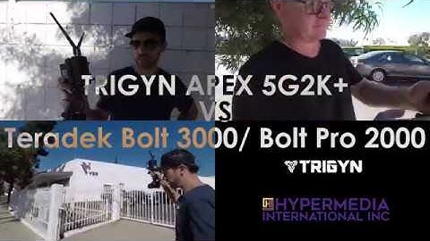 TRIGYN v.s. Teradek Zero Latency Wireless Video Side by Side Field Test