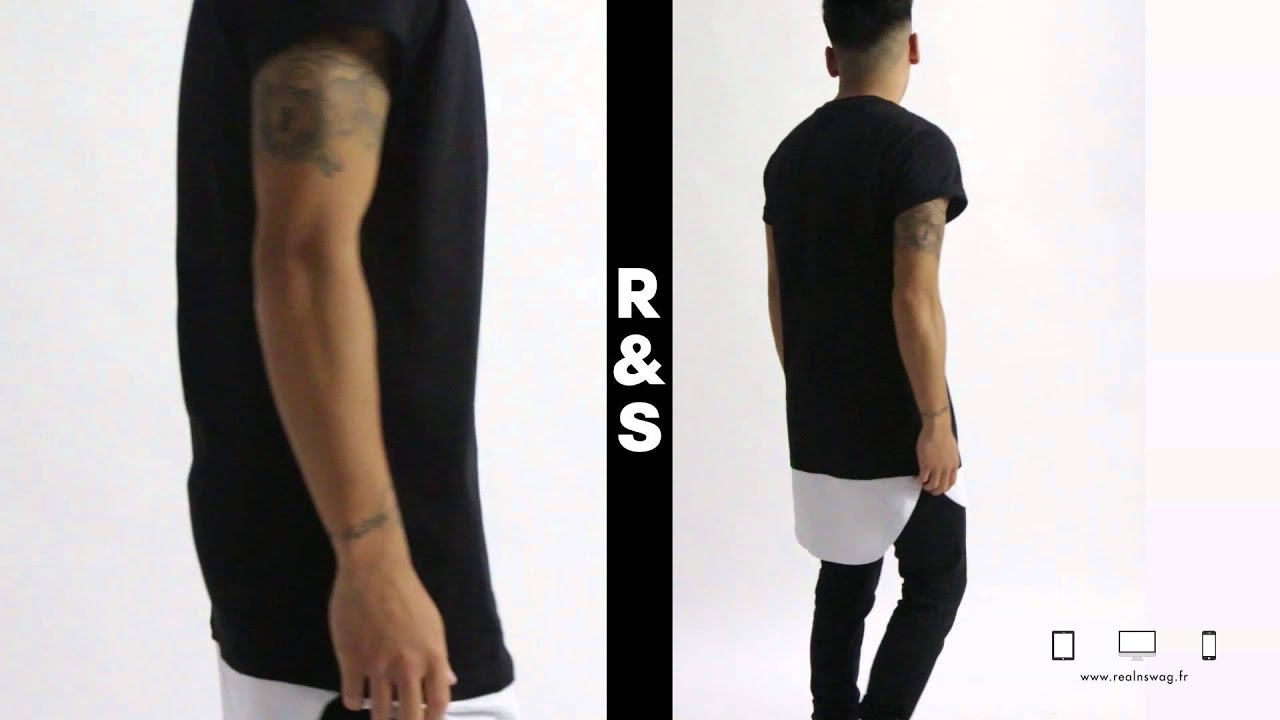 Tee Shirt Oversize Berysquad Noir Blanc