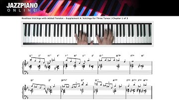 Rootless Voicings with Added Tension Supplement 1