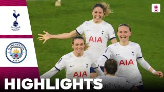 Tottenham vs Manchester City | Highlights & Penalty Shootout | Adobe Women's FA Cup 10-03-2024