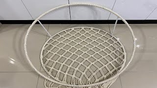 DIY Makrome Salıncak çember sarımı ve oturma yeri yapımı Swing hoop wrapping and seat construction