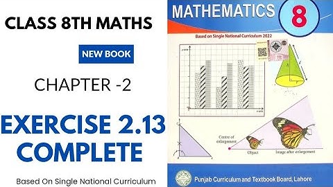 Class 8th Math New Book Exercise 2.13 Question 1 To 6_Exercise 2.13 complete_ maths new book