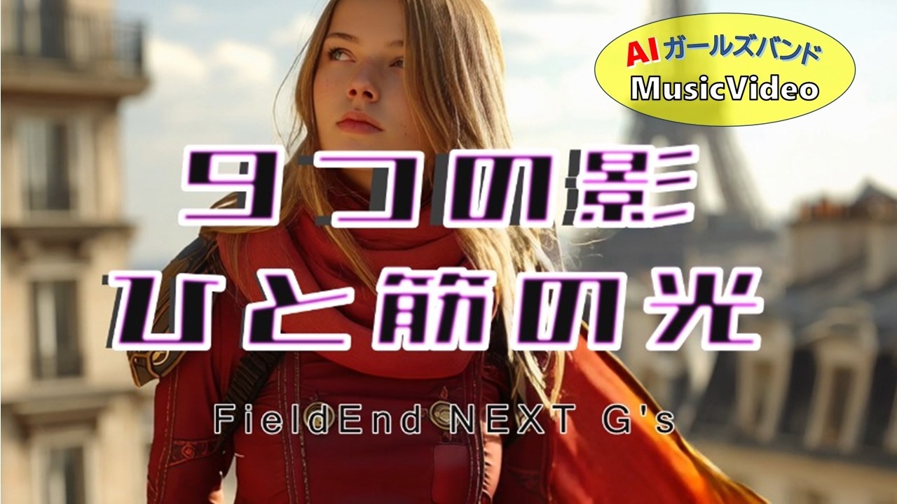 【AIガールズバンド】「9つの影 ひと筋の光」ーFieldEnd NEXT G's｜AI Music＆Video｜Suno作曲