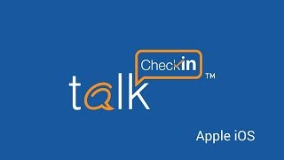 talkCheckIn demo for iPad