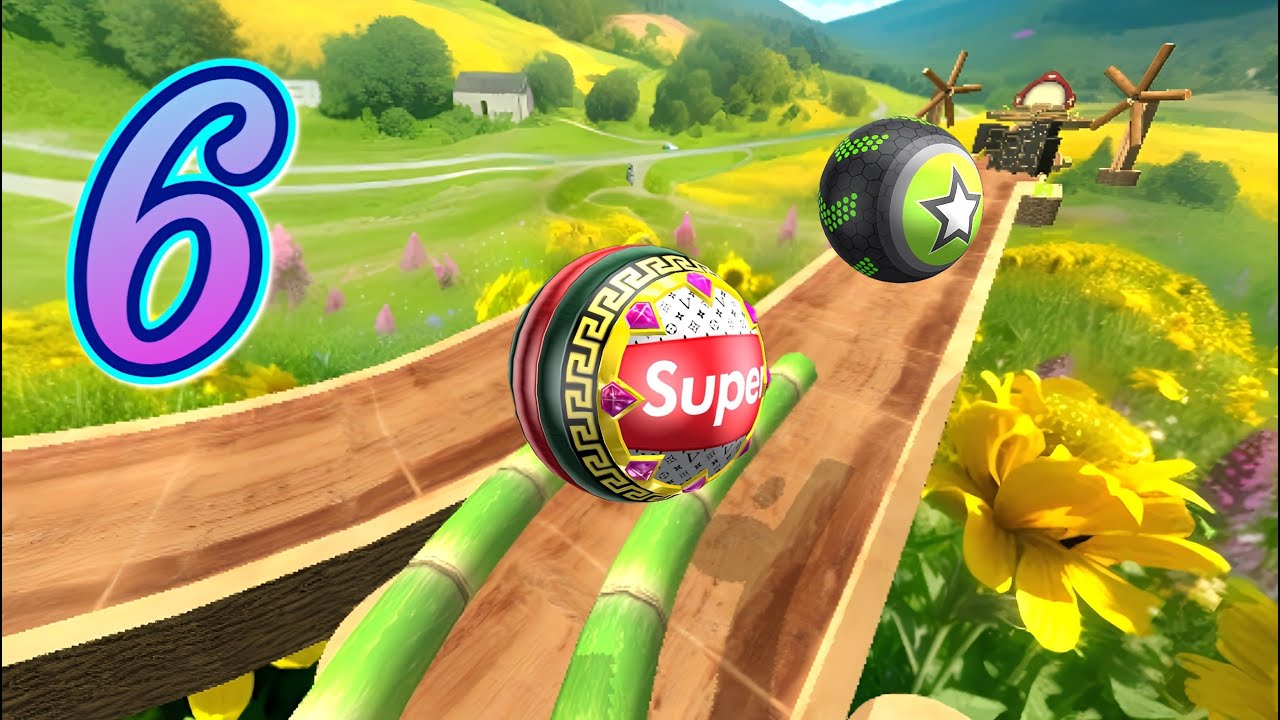 Spring Buzz 🌼 Day 6: Super Ball 💵 | Going Balls Super Speedrun Walkthrough! ⚡🚀