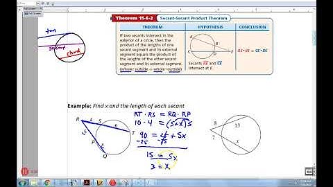 11.6 Geometry Notes: Segment Relationships