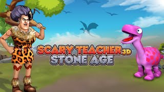 Я и злая учительница в каменном веке! Scary Teacher 3D : Stone Age