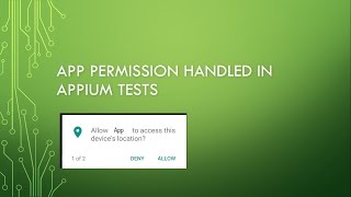 How to Handle App Permissions popup in Appium Test screenshot 3