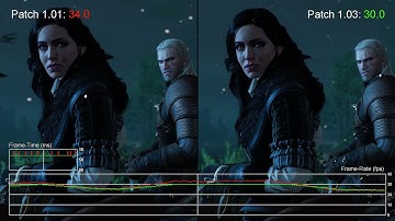 The Witcher 3 Xbox One Patch 1.03 vs 1.01 Gameplay Frame-Rate Test