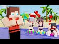 MAIZEN : JJ became very popular at beach【Minecraft Animation JJ & Mikey】