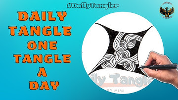 Daily Tangle -  Sand Swirl