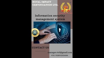 ISO 27001 Certification #Informationsecuritymanagementsystems #ISO27001 #royalimpactcertificationltd