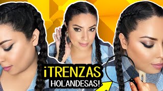 DOS TRENZAS FACILES / Dues trenes d’arrel als costats / side French braids