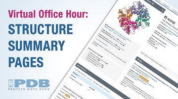 Introduction to Structure Summary Pages at RCSB.org