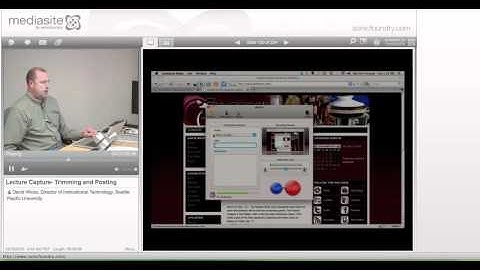 Lecture Capture- Trimming and Posting