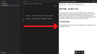 show chrome browser side by side in visual studio code | auto refresh browser in visual studio code