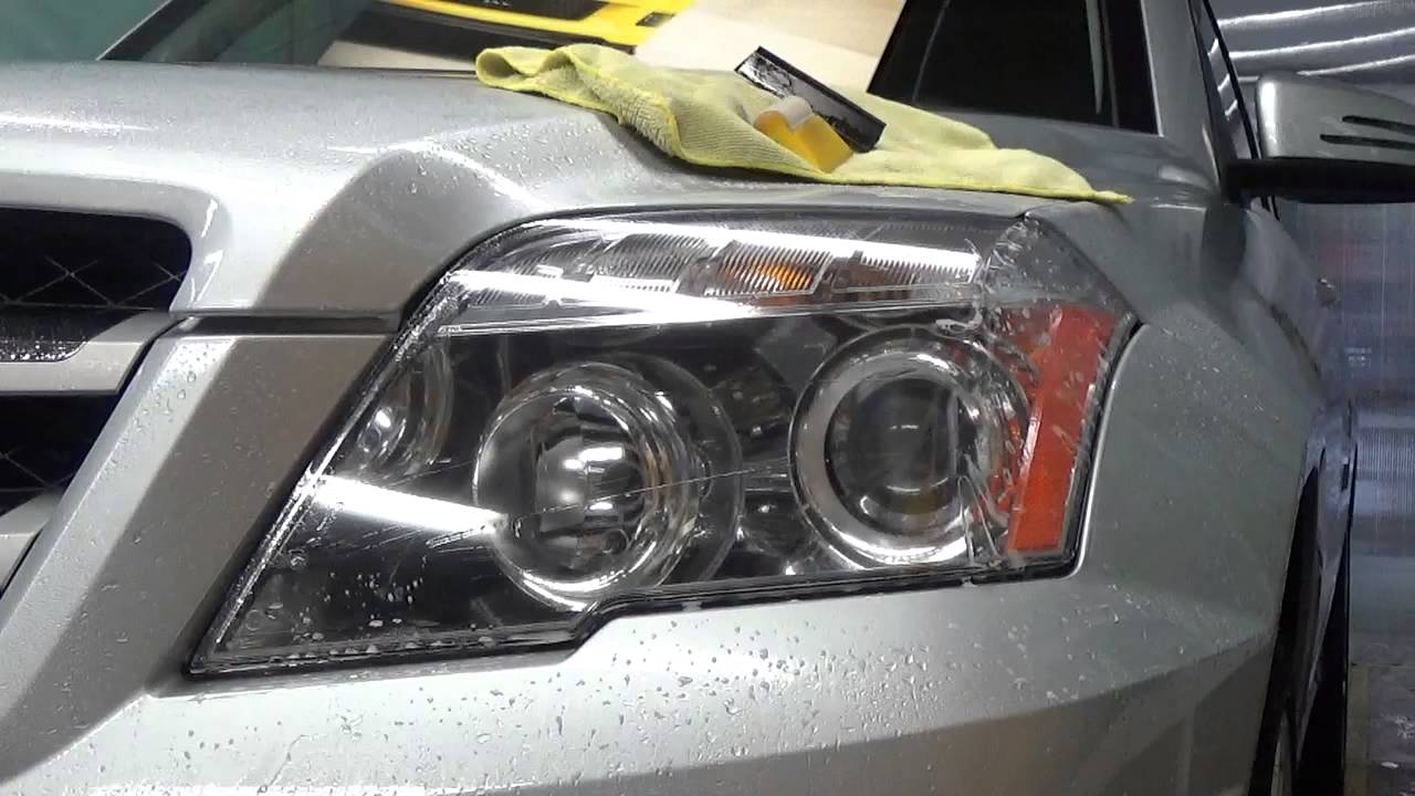 Auto Shield Columbia installs Paint Protection Film on the headlamps of