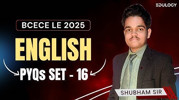 Bcece Le Previous Year Question Paper | Technical English MCQs Set-16 #bcecele