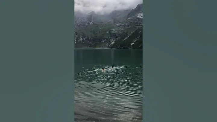 Taking a Swim in the Astounding Lake of Oeschinens...