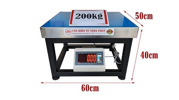 Cân Ghế Điện Tử 200kg 50 x 60cm Yaohua Taiwan T7E200G56