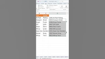 Excel’de Hücreleri Kolayca Birleştirme  #excelpratik #exceltips #exceldersleri #excel #exceltricks