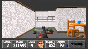 Wolfenstein 3D: WolfenDooM - Mission 1, Level 2