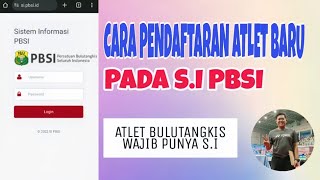 CARA PENDAFTARAN ATLET BARU ‼️ PADA S.I (Sistem Informasi PBSI) #viral #trending #sports #badminton
