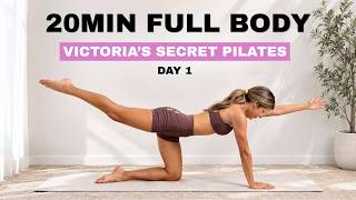 20MIN VICTORIA'S SECRET PILATES | Full Body Model Sculpt | No Equipment (Day 1)