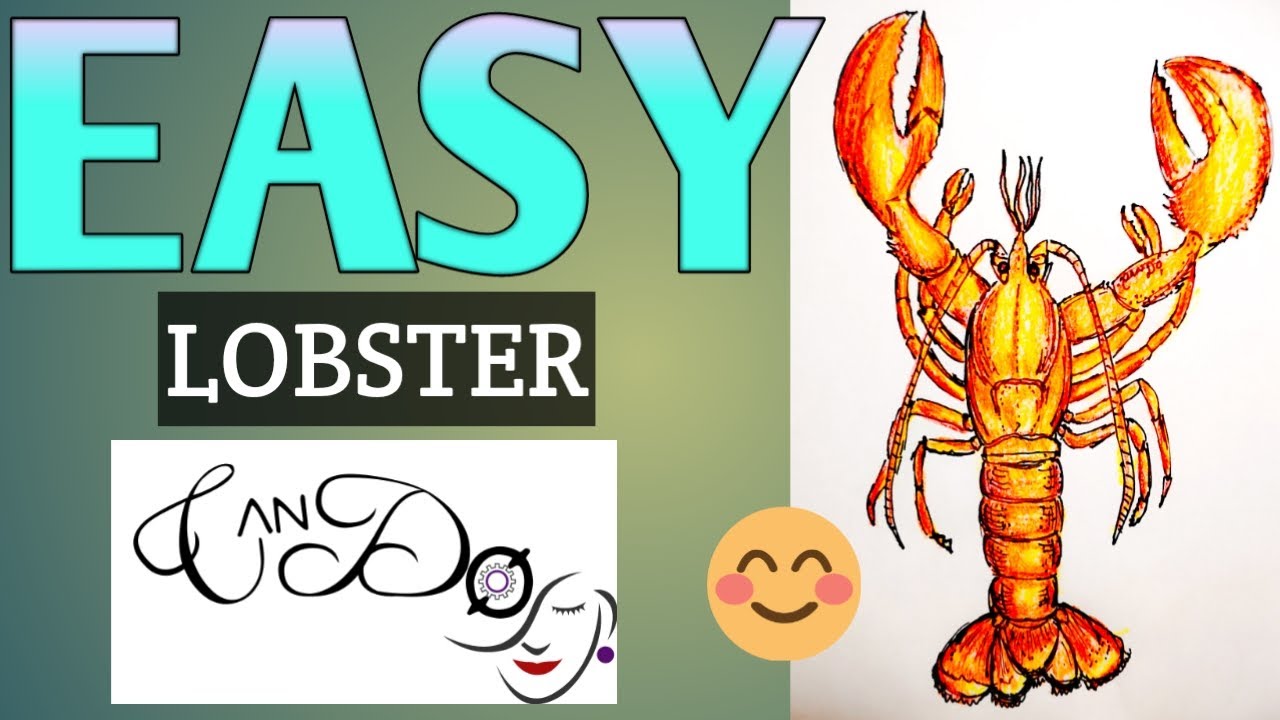 How To Draw a Lobster  StepbyStep