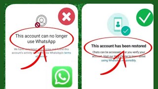 Come risolvere questo account non può più utilizzare WhatsApp |  Questo account non può più