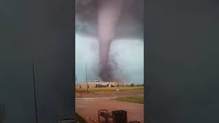 Tornado destroying everything. 😳 😬