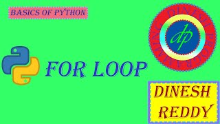 For loop in python | dinesh programming | dinesh reddy