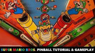 Super Mario Bros. Mushroom World Pinball Tutorial & Gameplay (Gottlieb 1992)