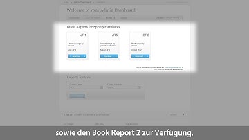 SpringerLink Tutorial 06 The Admin Dashboard (German subtitles)