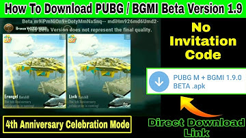 How To Download Pubg Mobile 1.9 Beta Version || Pubg Mobile 1.9 Beta Version Direct Download Link😳
