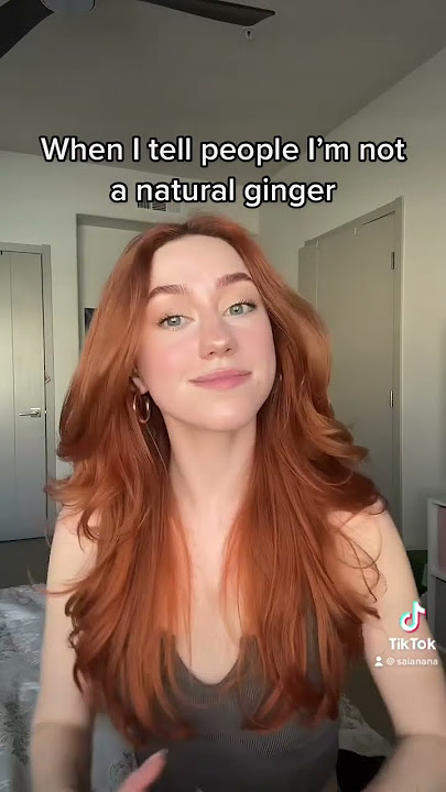 When I tell people I’m not a natural ginger #latina #naturalblonde #dyedhair #copperhair #hairstyle