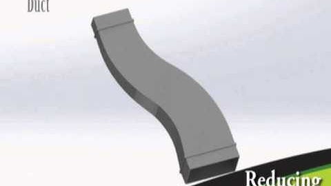 REDUCING OFFSET RECTANGULAR DUCT// DESVION CON REDUCCION DUCTO RECTANGULAR