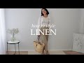 How to style linen capsule wardrobe minimal style