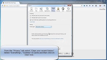 Clear Your Mozilla Bowsing History, Cache and Cookies | Central Coast Digital Design