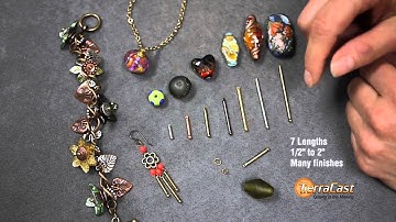 TierraCast Large Hole Components—BeadAligners, Bead Bars, Bar Links, Spacers, & Glue-In Caps & Bails